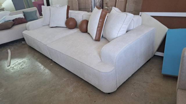 Creamy sofa